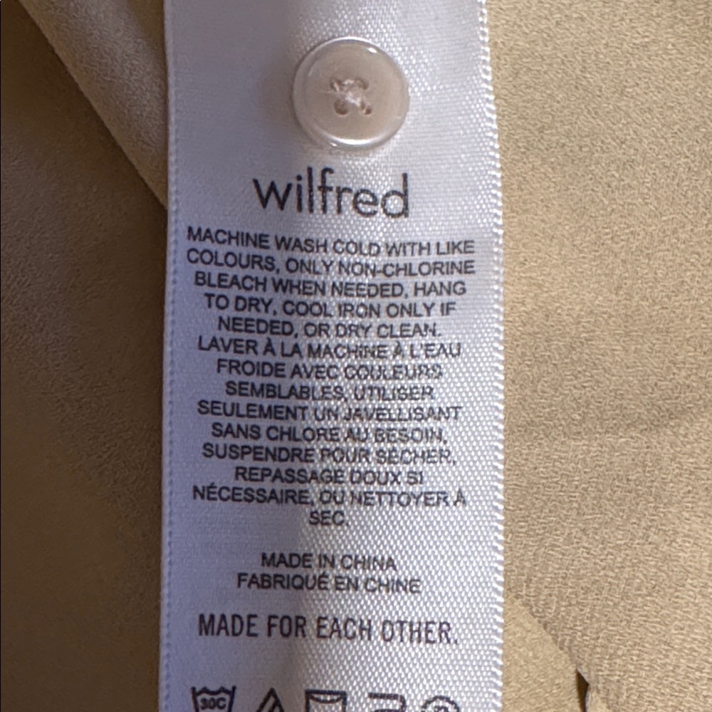 Wilfred daydreamer midi dress in green tan color print, Aritizia, size M - Picture 12 of 13